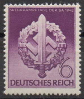 Michel Nr. 818, Wehrkampftage postfrisch.